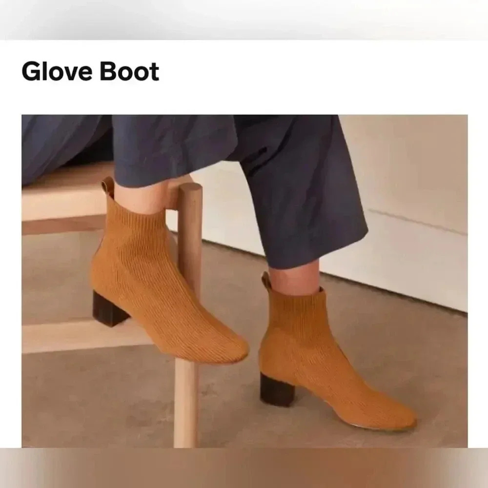 Everlane Glove Boot ReKnit Boots 8